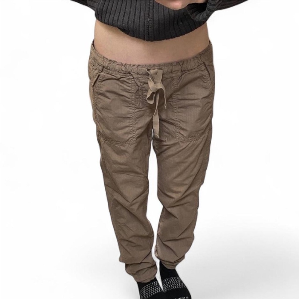 J. Crew Brown City Fit Cotton Drawstring Pants